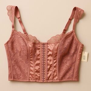 Cuidado Con El Perro Dusty Pink Corset Bra